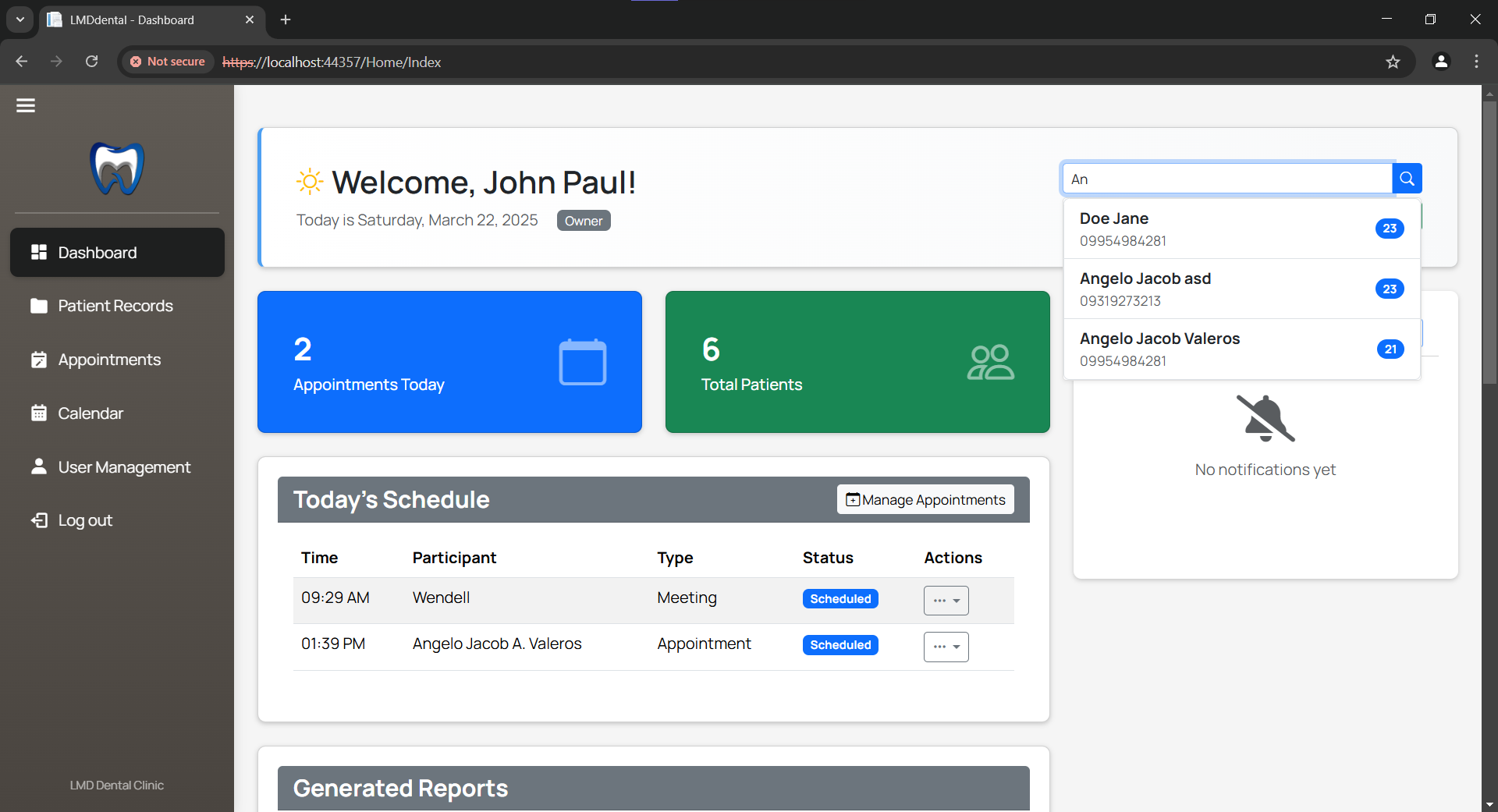 LMD Patient Hub